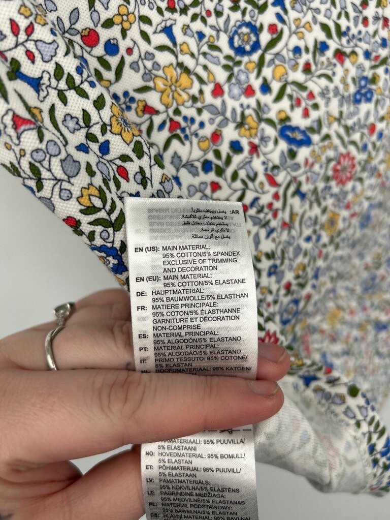 women Adidas Originals x Liberty London Cali Tee Multi Knit Top
