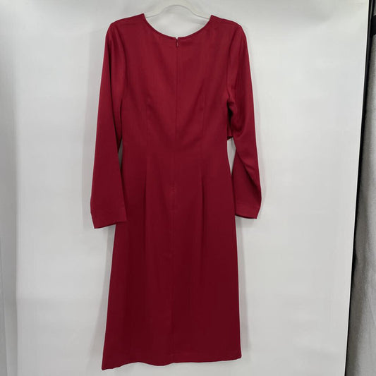 women Iris & Ink NWT MSRP $199 Red Dress 12
