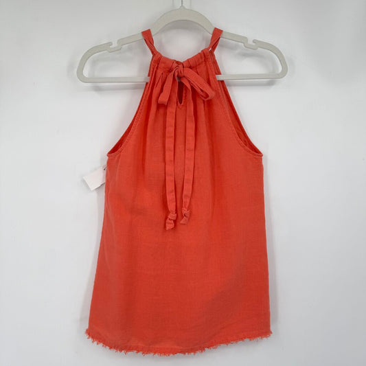 women Tommy Bahama Linen Tank Orange Woven Top S