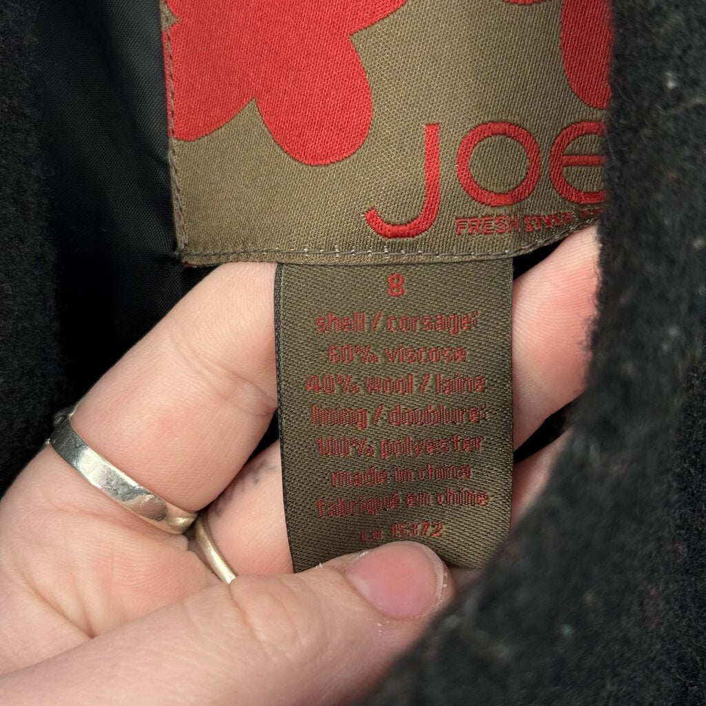 women Joe Cropped Double Breasted Black Jacket 8
