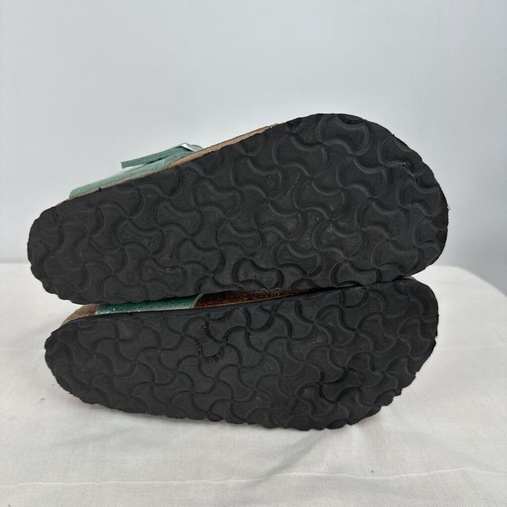 women Birkenstock Cosmic Sparkle Gizeh Sandal Green Shoes 37/6