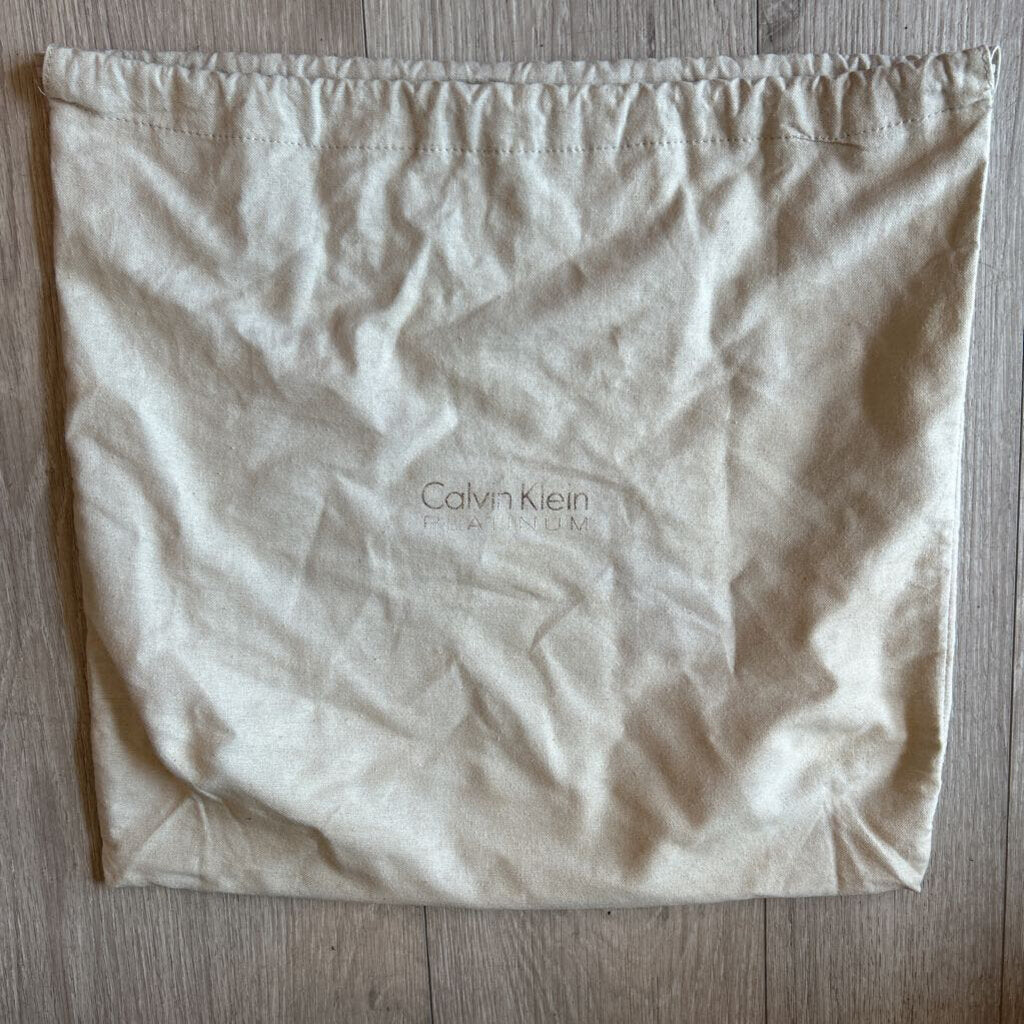 women Calvin Klein Platinum Crossbody Satchel Ivory Purse
