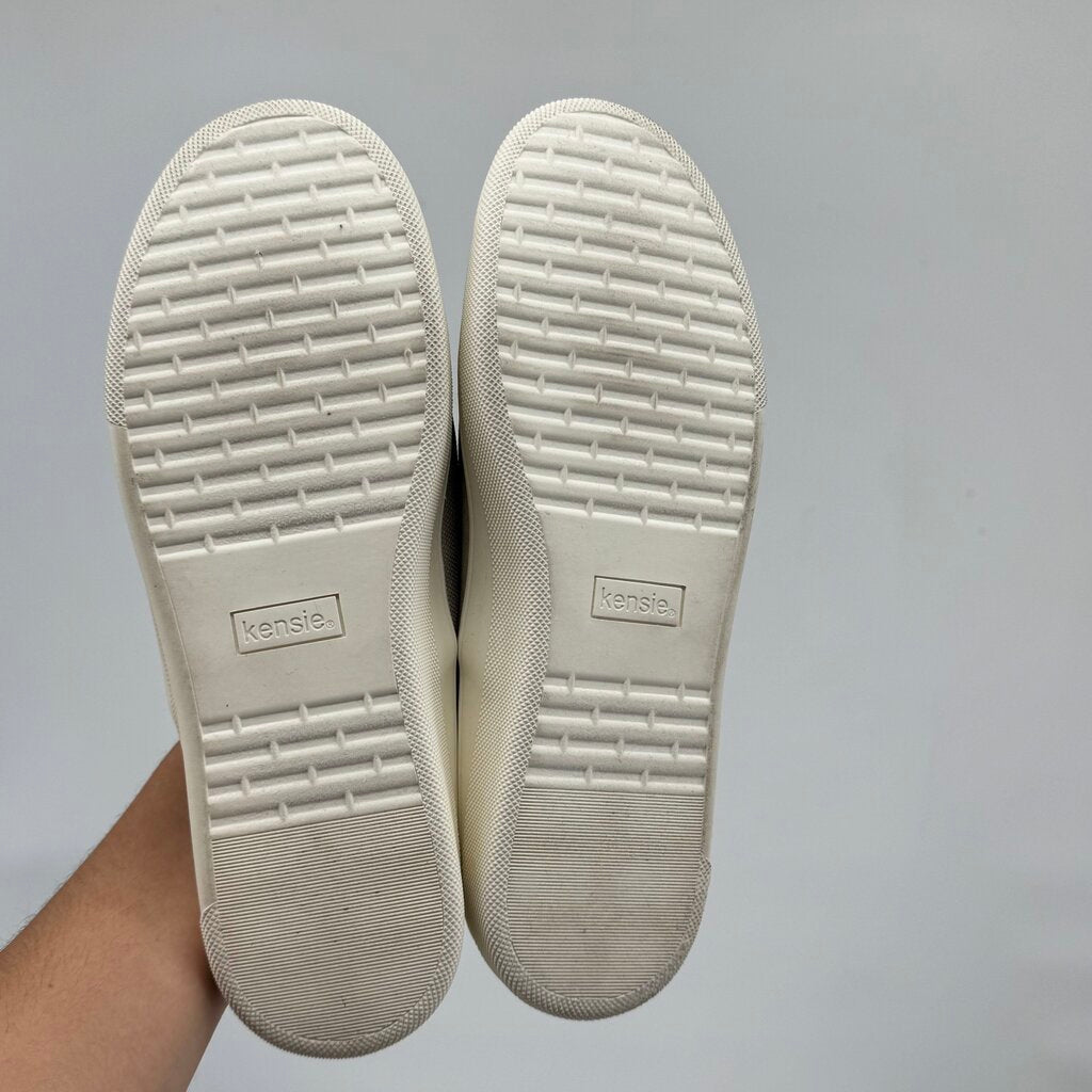 women Kensie NWT Salia Canvas Sneaker Beige Shoes 8.8