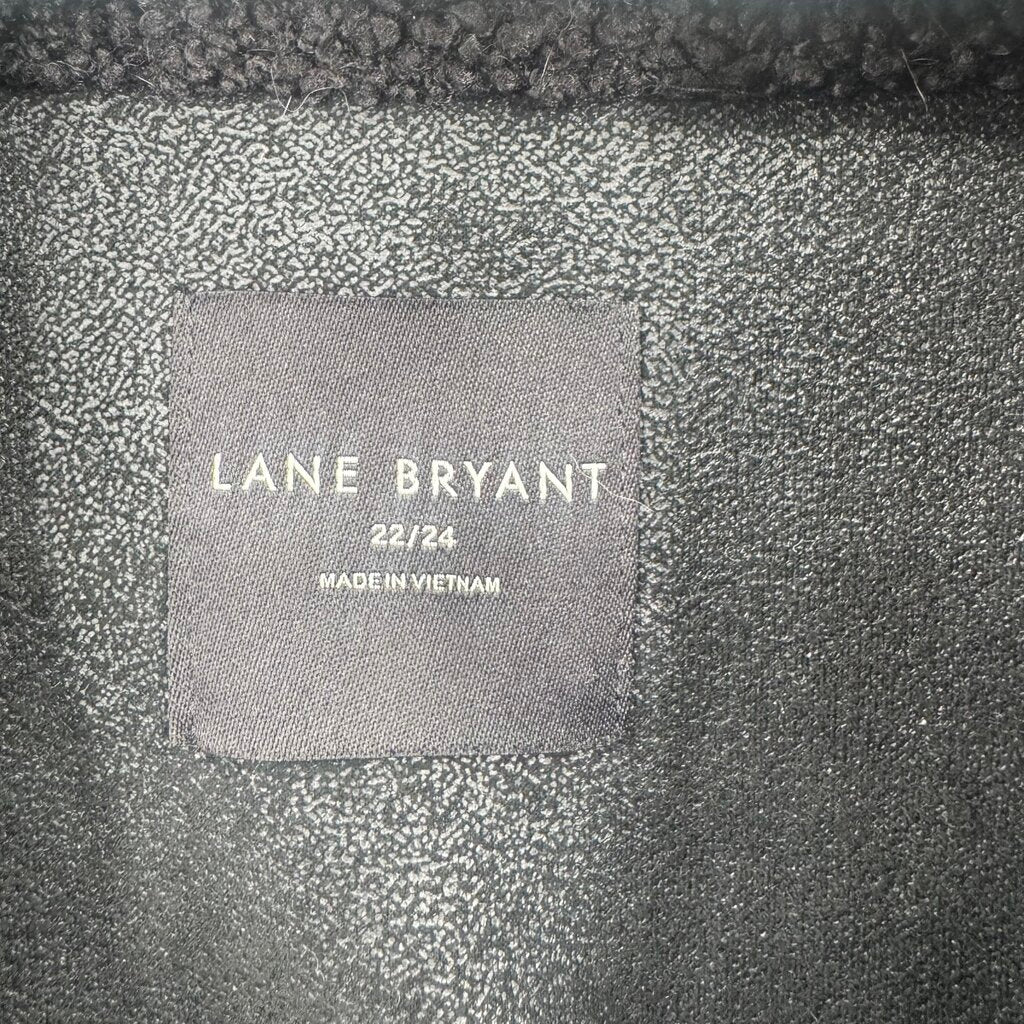women Lane Bryant Boucle Black Coat 22/24/3X