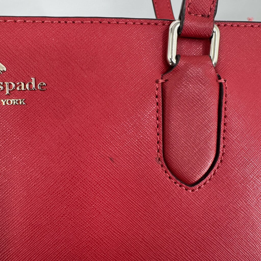 women Kate Spade Laurel Way Medium Dally Tote Red Purse 16.5" x 10" x 5.25"