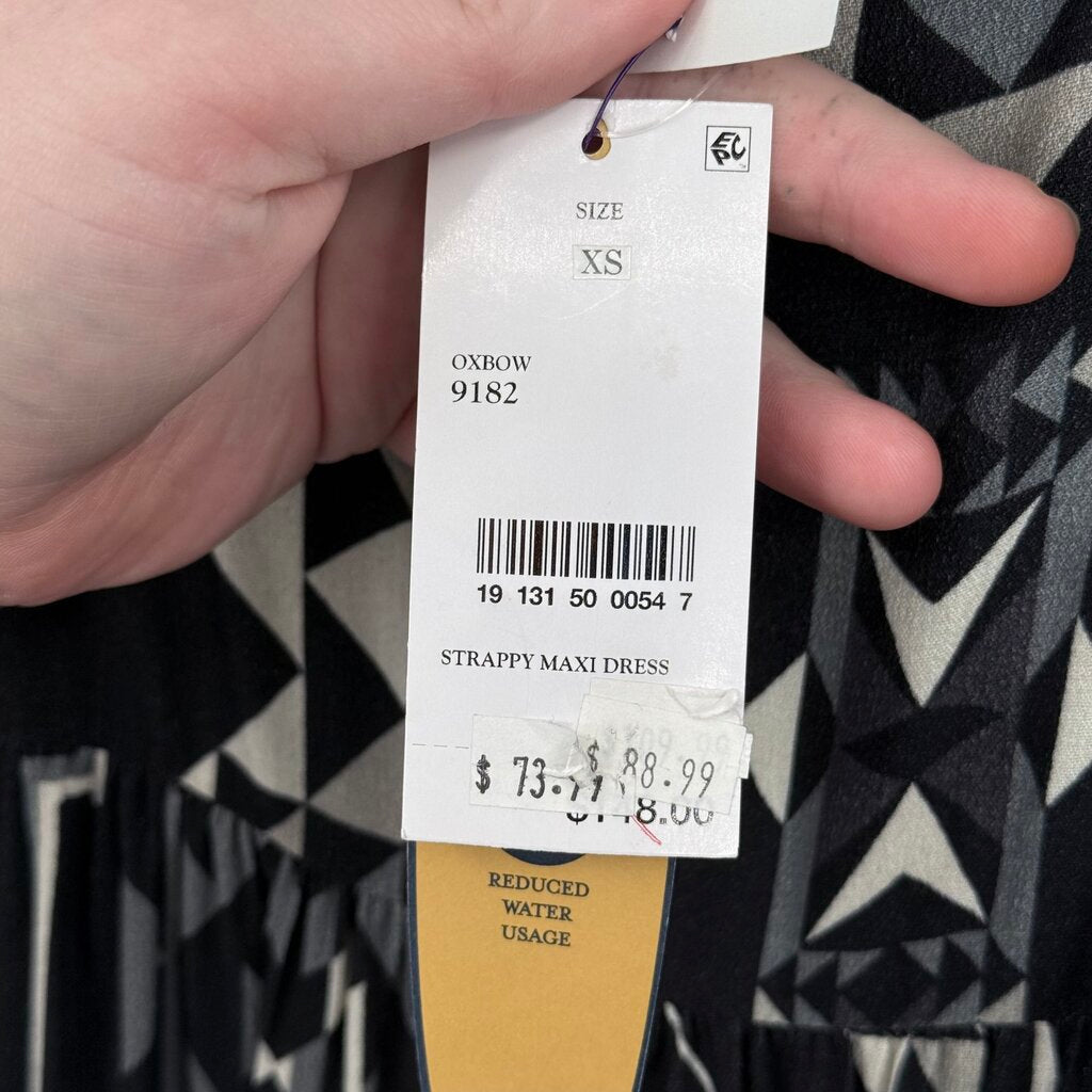 women Pendleton NWT Geometric Print Black/Gray Dress XS
