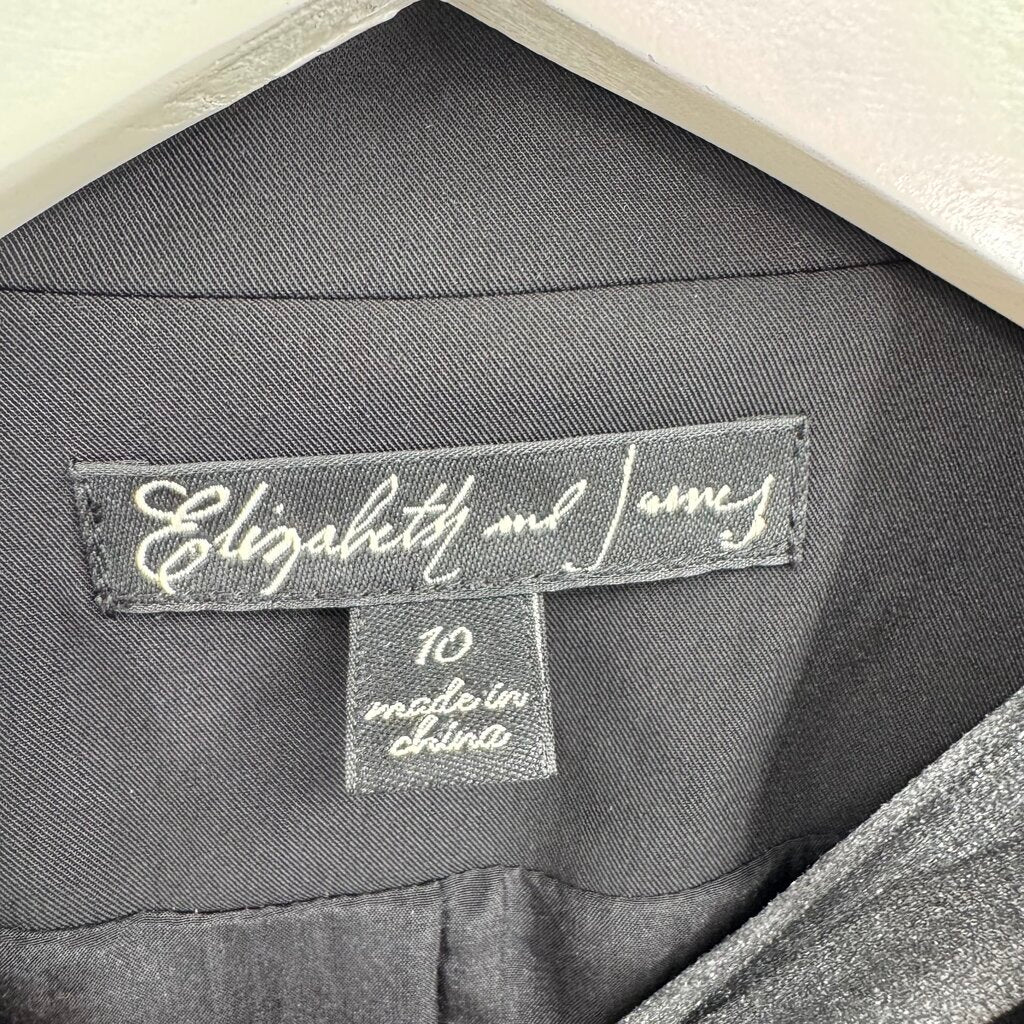 Elizabeth & James Ostrich Feather Trimmed Blazer Jacket