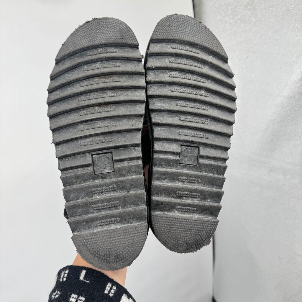 women Doc Marten Blaire Hydro Leather Sandals Black Shoes 11