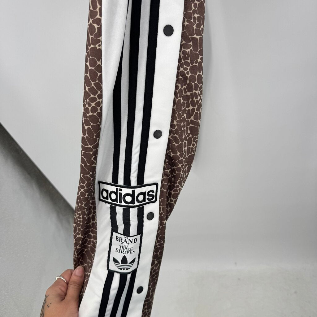 women Adidas AOP Adi-Break Pants Earth Strata/Stone Khaki Pants XS