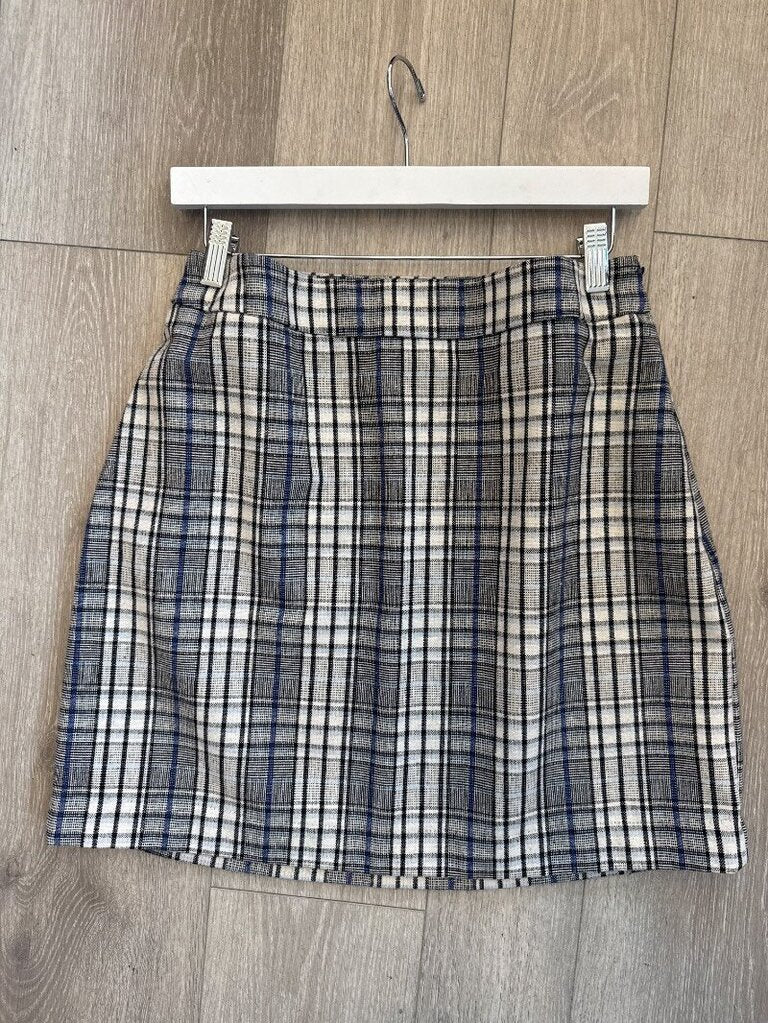 women Nine West Plaid Mini Skirt Multi Skirt M
