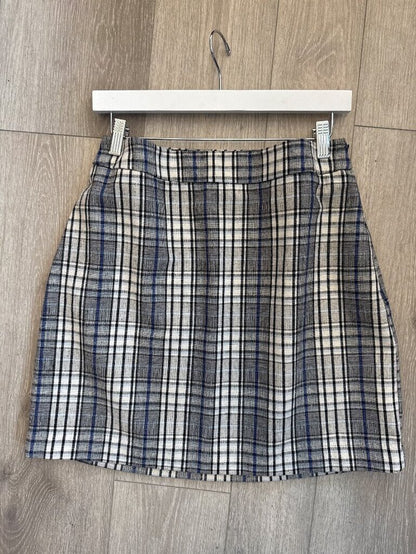 women Nine West Plaid Mini Skirt Multi Skirt M