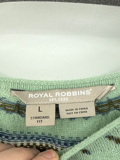 women Royal Robbins Westlands Fairisle Crew Beige Sweater