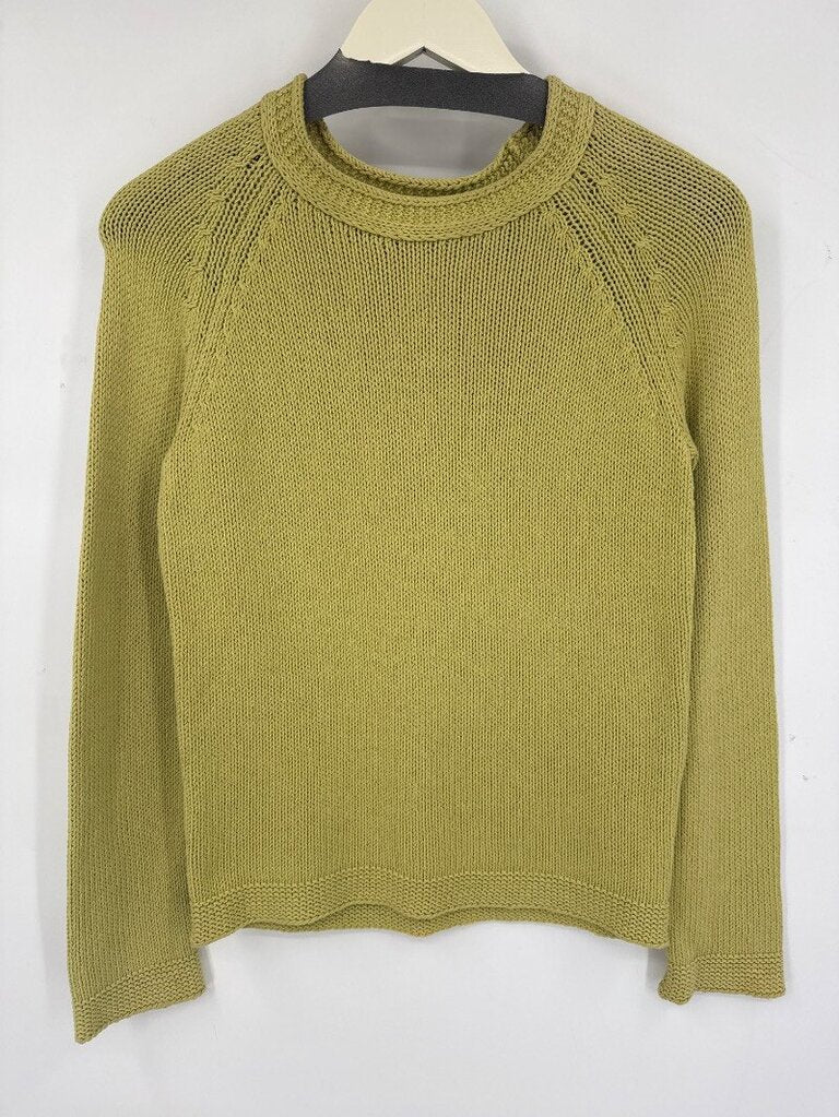 women MaxMara Puritan Cotton Raglan Sweater Green Sweater