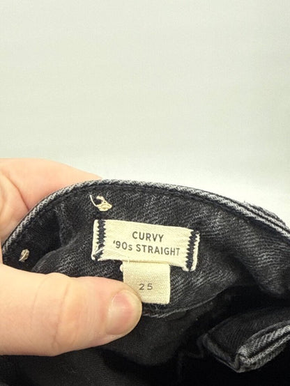women Madewell Curvy '90s Straight Jeans Black Jeans