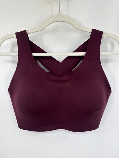 women lululemon athletica Enlite Bra Weave (High Support) Burgundy Activewear