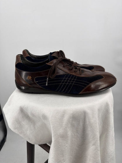 men Mezlan Vega Leather Sneakers Brown Shoes