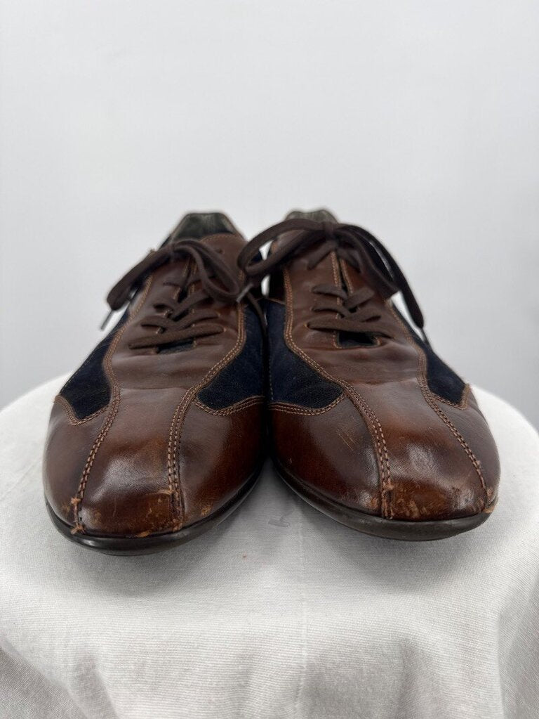 men Mezlan Vega Leather Sneakers Brown Shoes