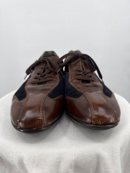 men Mezlan Vega Leather Sneakers Brown Shoes