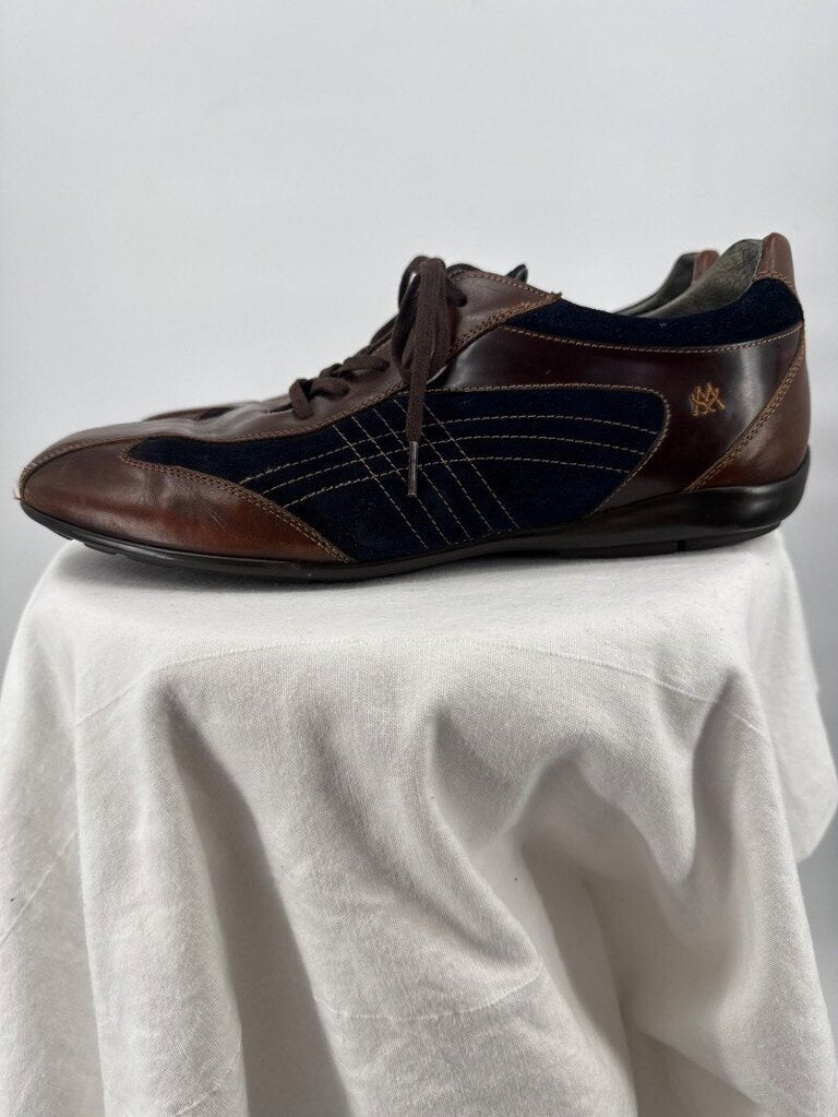 men Mezlan Vega Leather Sneakers Brown Shoes