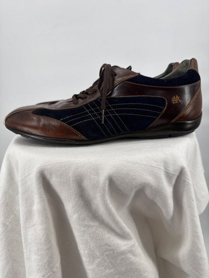 men Mezlan Vega Leather Sneakers Brown Shoes