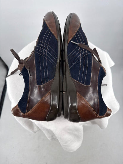men Mezlan Vega Leather Sneakers Brown Shoes