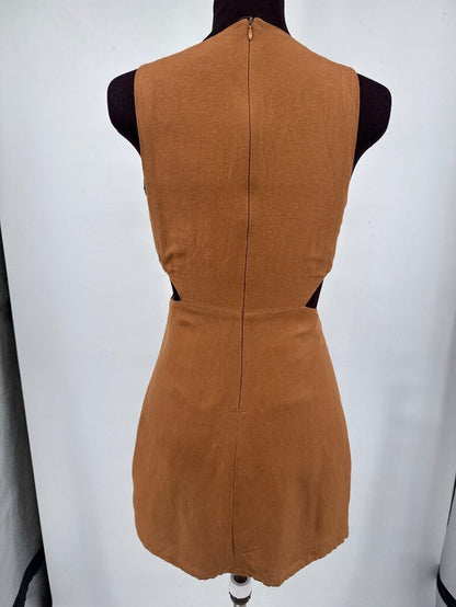 women En Saison Sophia Cutout Mini Dress Ochre Dress