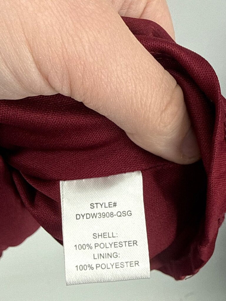 women Altar'd State NWT Ruffle Mini Burgundy Dress