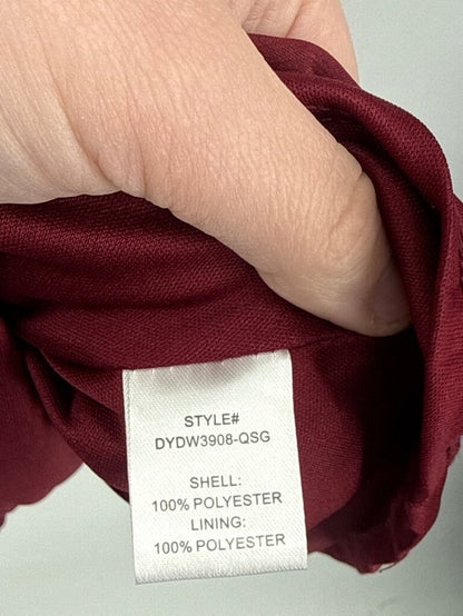 women Altar'd State NWT Ruffle Mini Burgundy Dress