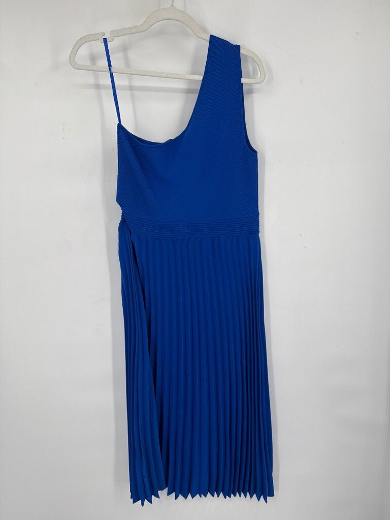 women Ted Baker NWT Miriom Asymmetric Shoulder Pleat Dress Blue Dress