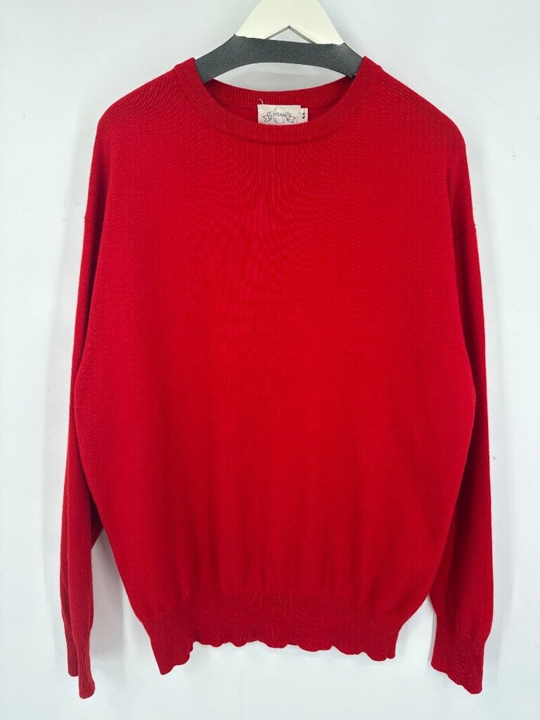 men G.pisano Cashmere Sweater Red Knit Top