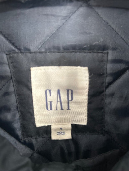 men Gap Quilted Bomber Jacket Black Jacket