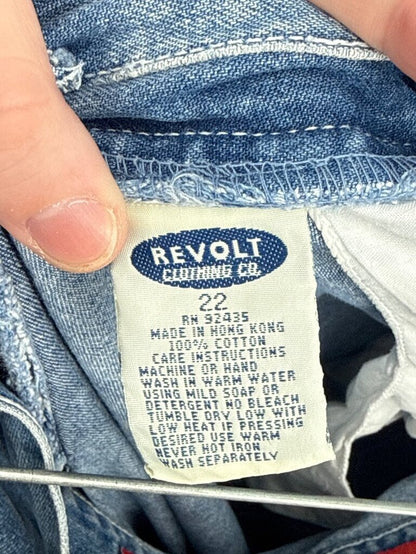 women Revolt Vintage Denim Carpenter Jeans Blue Jeans