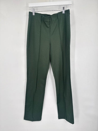 women Banana Republic High Rise Slim Drapey Ponte Pull-On Pants Olive Green Pants