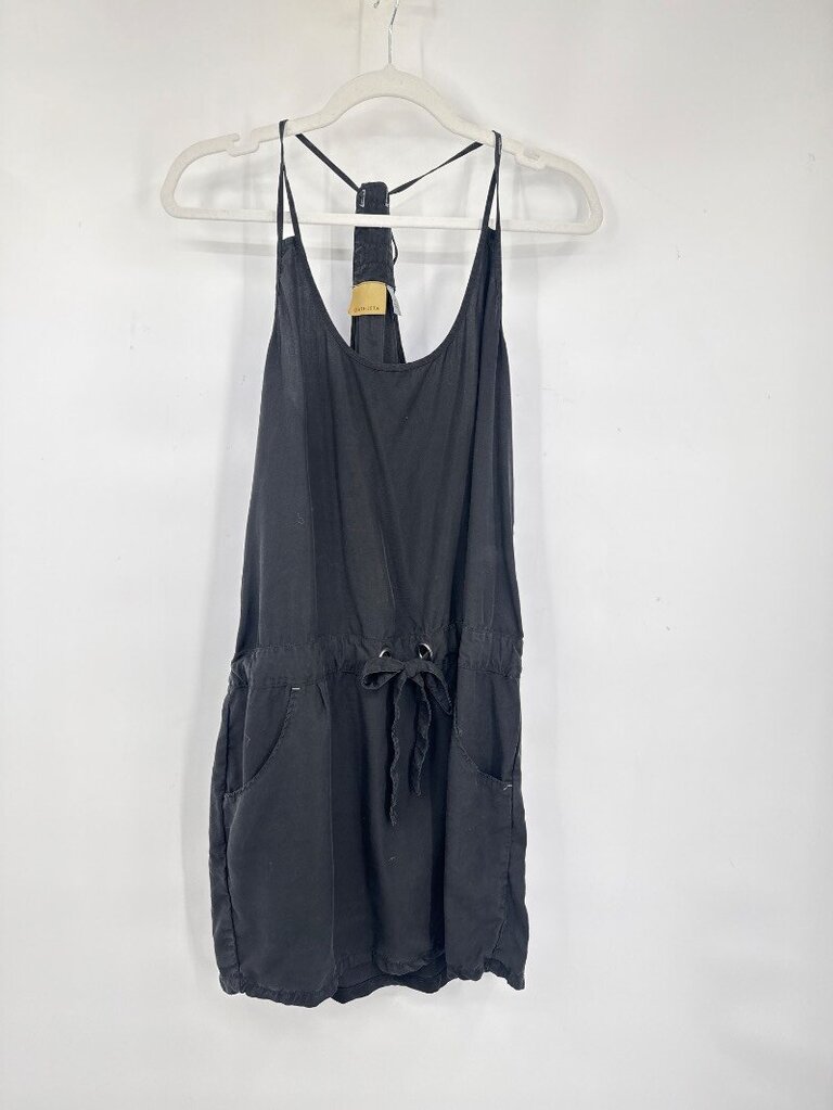 women Athleta Sunray Racerback Dress Black Jumpsuit/Romper