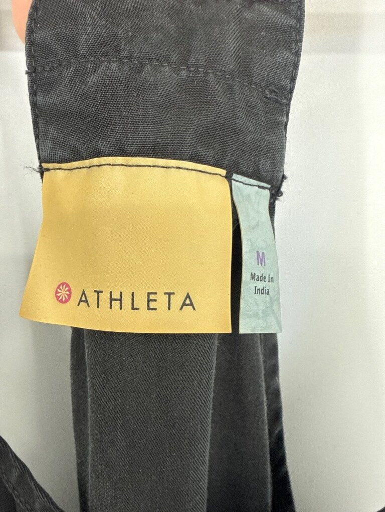 women Athleta Sunray Racerback Dress Black Jumpsuit/Romper