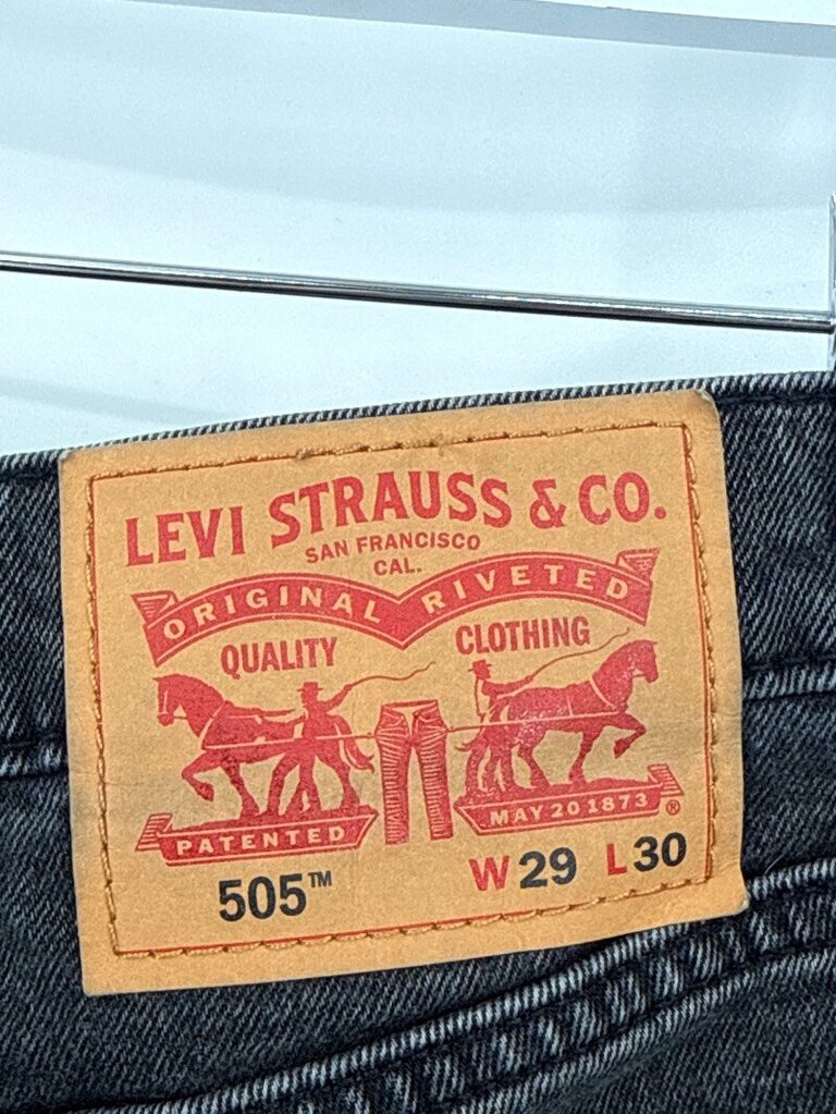 men Levi Strauss & Co. 505 Jeans Charcoal Gray Jeans W29 L30