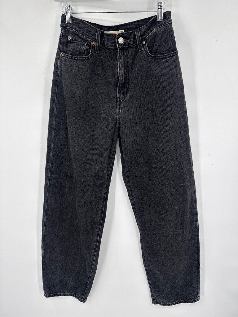 women Levi's Premium Balloon Leg Jeans Charcoal Gray Jeans 27