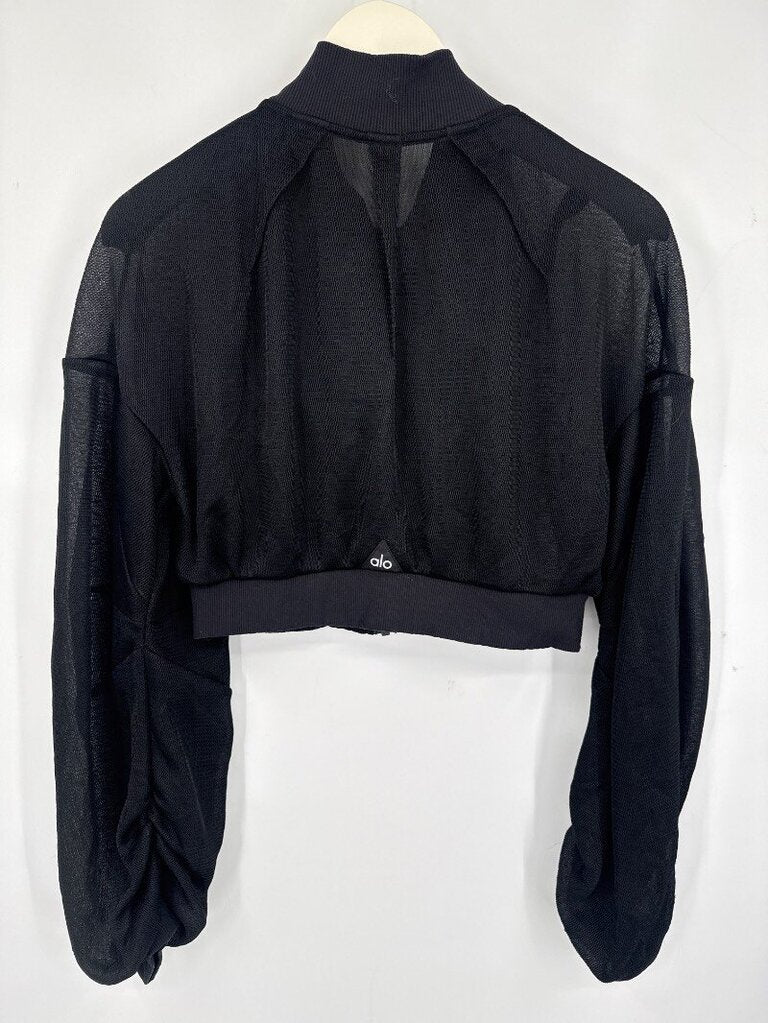women alo. yoga Field Crop Jacket Black Jacket S