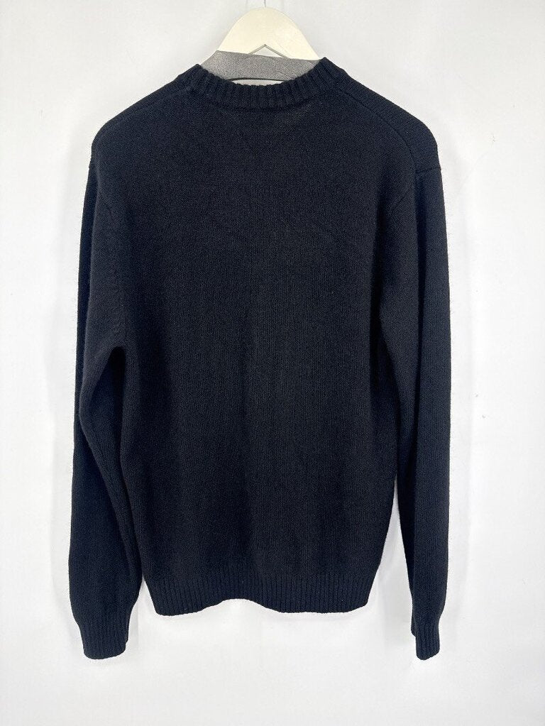 men Quince NWT Yak Wool Crew Neck Sweater Black Sweater L