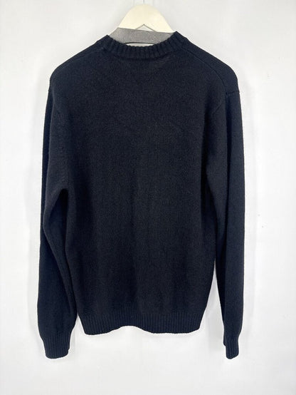 men Quince NWT Yak Wool Crew Neck Sweater Black Sweater L