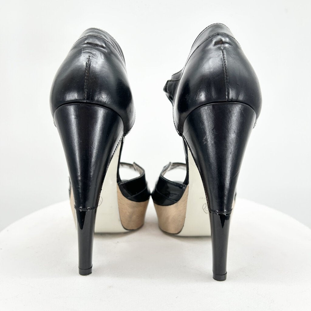 women Jason Wu Platform Leather Heels Est MSRP $885 Black Shoes 36/6