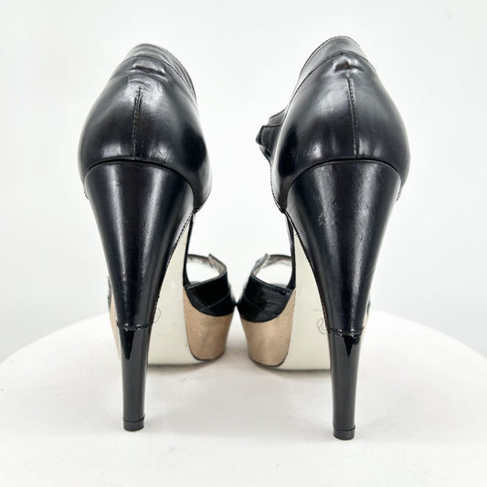 women Jason Wu Platform Leather Heels Est MSRP $885 Black Shoes 36/6
