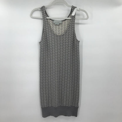 women Alexander Wang Wool Blend Knit Bodycon Gray/White Dress L