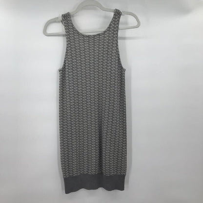 women Alexander Wang Wool Blend Knit Bodycon Gray/White Dress L