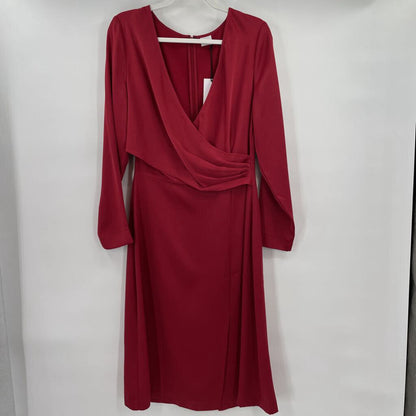 women Iris & Ink NWT MSRP $199 Red Dress 12