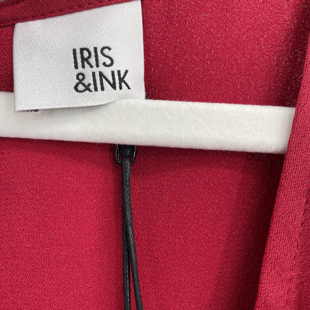 women Iris & Ink NWT MSRP $199 Red Dress 12