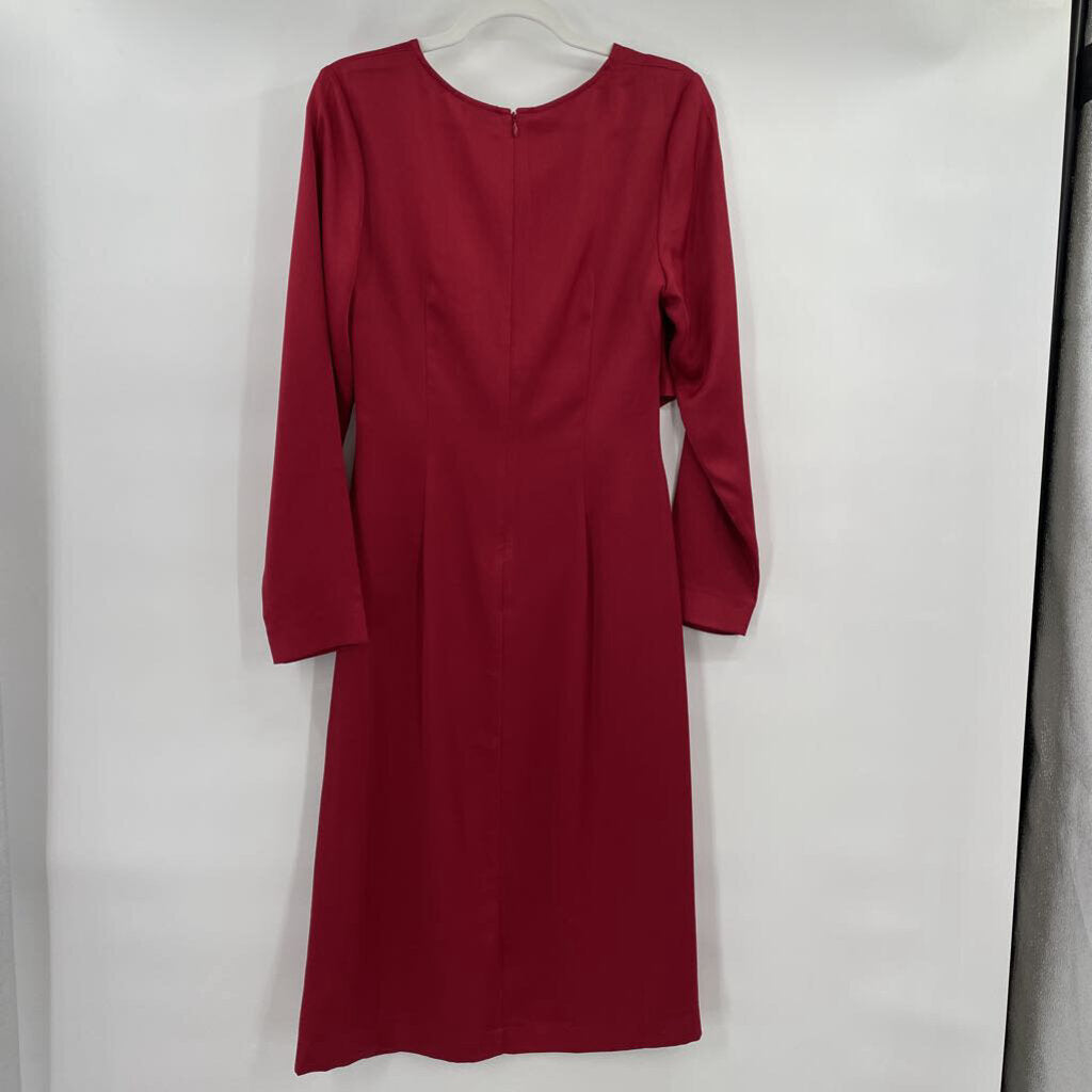 women Iris & Ink NWT MSRP $199 Red Dress 12