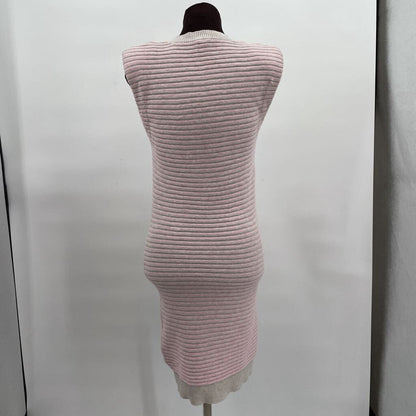 women Wayf Striped Knit Orchid Pink & Beige Dress XS