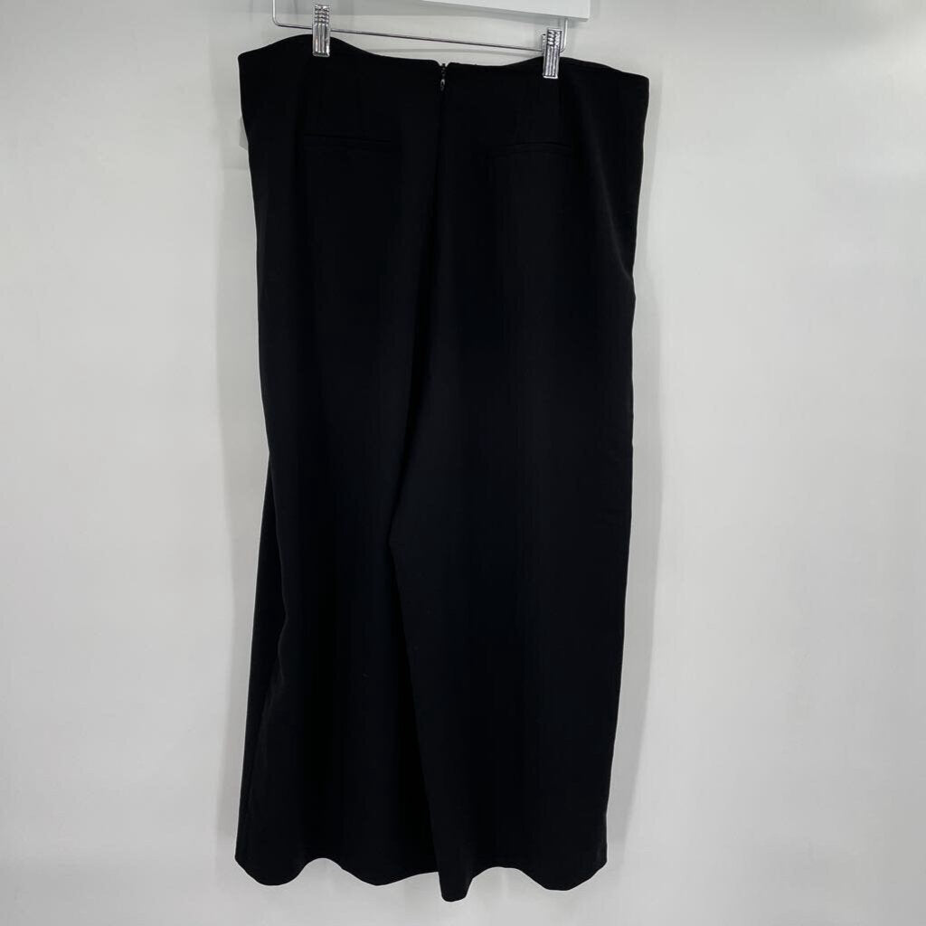 women Vince Camuto Wide Leg Trouser MSRP $345 Black Pants 14