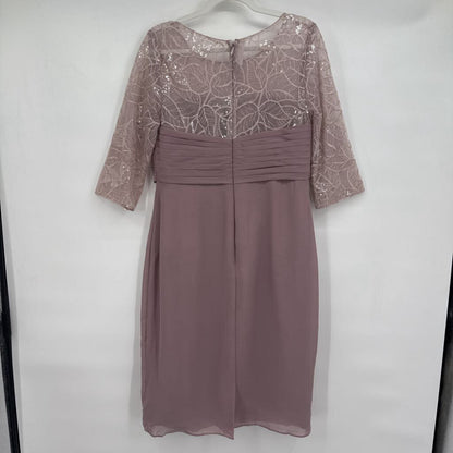 women JJ's House Embroidered Cocktail Mauve Lavender Dress 8